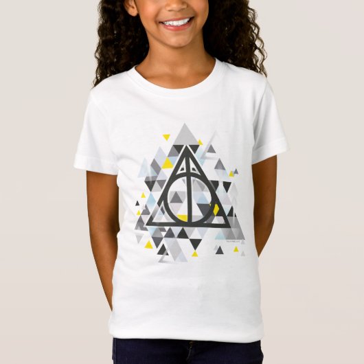 Harry Potter | Geometrisches Symbol der Todesrelik T-Shirt (Vorderseite)