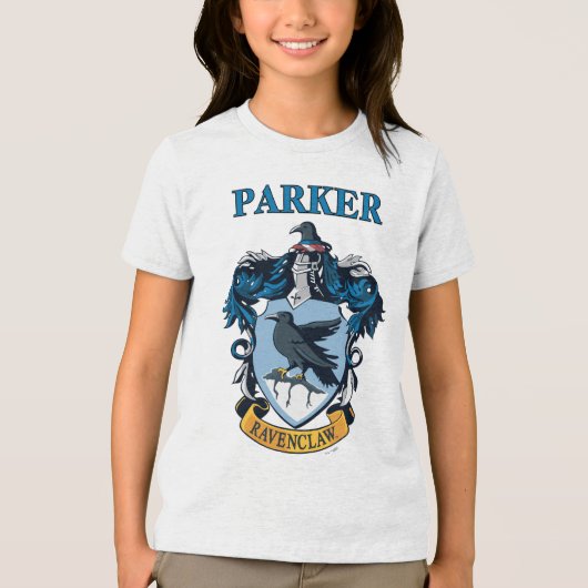 Harry Potter | Gothic Ravenclaw Crest Tri-Blend Shirt (Vorderseite)