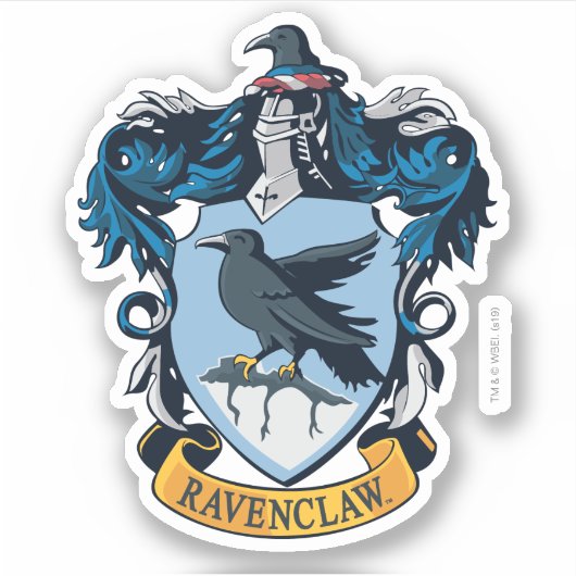 Harry Potter | Gothic Ravenclaw Wappen Aufkleber (Vorderseite)