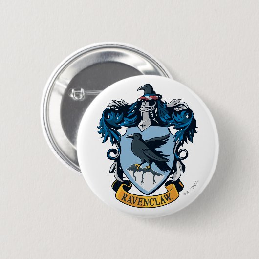 Harry Potter | Gothic Ravenclaw Wappen Button (Vorne & Hinten)