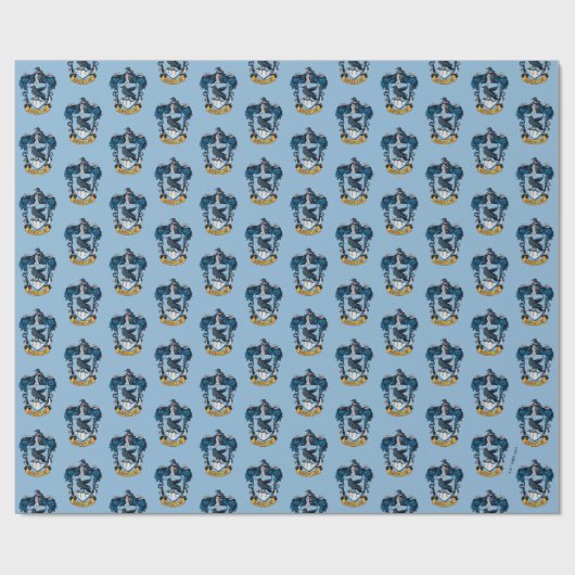 Harry Potter | Gothic Ravenclaw Wappen Geschenkpapier (Flach)