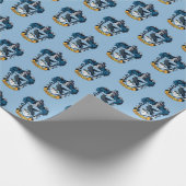 Harry Potter | Gothic Ravenclaw Wappen Geschenkpapier (Ecke)