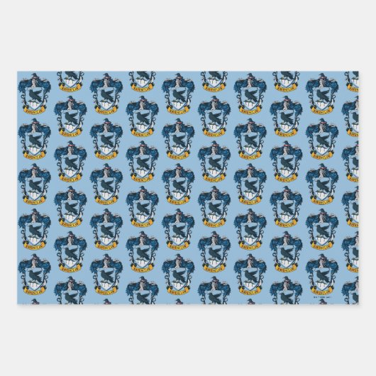 Harry Potter | Gothic Ravenclaw Wappen Geschenkpapier Set (Vorderseite 2)