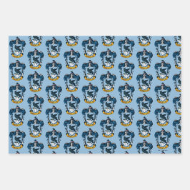Harry Potter | Gothic Ravenclaw Wappen Geschenkpapier Set