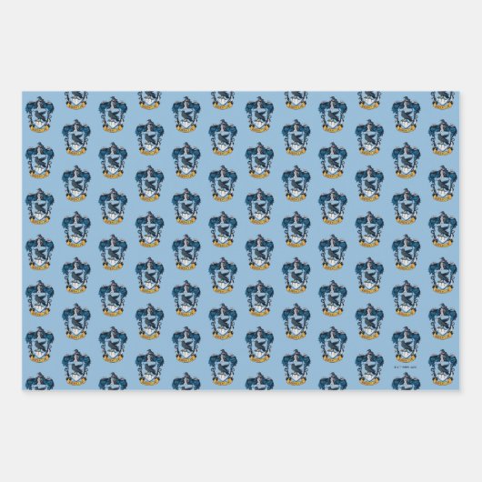 Harry Potter | Gothic Ravenclaw Wappen Geschenkpapier Set (Vorderseite)