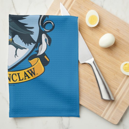 Harry Potter | Gothic Ravenclaw Wappen Geschirrtuch (Viertel Falte)