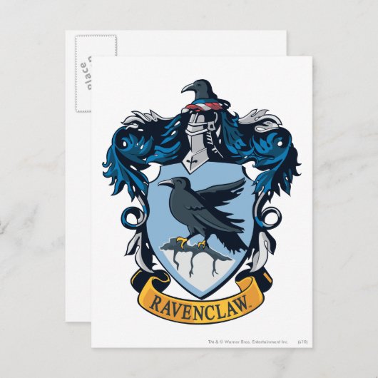 Harry Potter | Gothic Ravenclaw Wappen Postkarte (Vorne/Hinten)