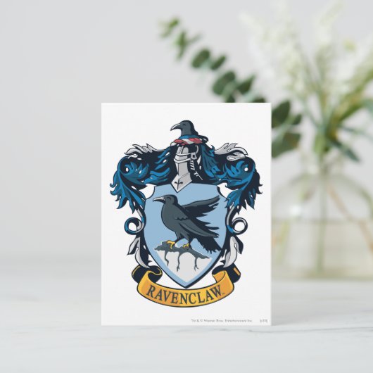 Harry Potter | Gothic Ravenclaw Wappen Postkarte (Stehend Vorderseite)