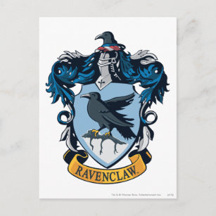 Harry Potter   Gothic Ravenclaw Wappen Postkarte