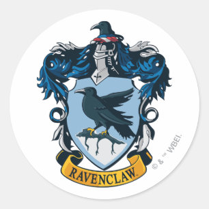 Harry Potter    Gotischer Ravenclaw-Wappen Runder Aufkleber