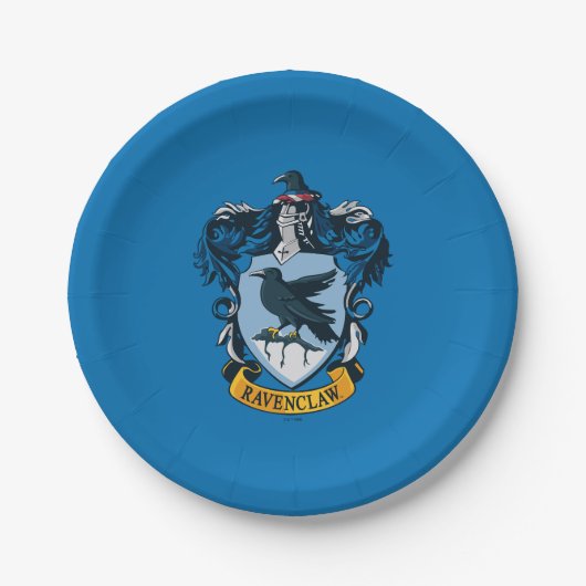 Harry Potter | Gotischer Wappen von Ravenclaw Pappteller (Vorderseite)