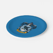 Harry Potter | Gotischer Wappen von Ravenclaw Pappteller (Schrägansicht)