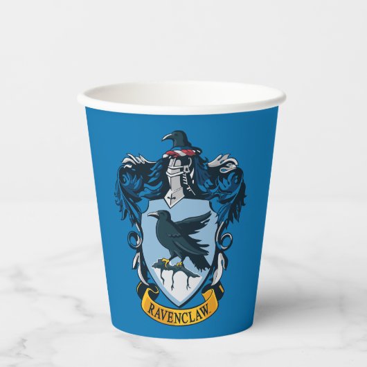 Harry Potter | gotisches Ravenclaw-Wappen Pappbecher (Vorderseite)