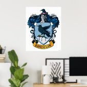 Harry Potter | Gotisches Wappen von Ravenclaw Poster (Heimbüro)