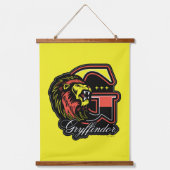 HARRY POTTER™ | GRYFFINDOR™ Athletic Badge Wandteppich Mit Holzrahmen (Vorderseite)