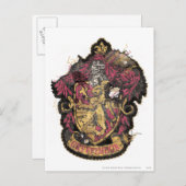 Harry Potter | Gryffindor Crest - Destroyed Postkarte (Vorne/Hinten)