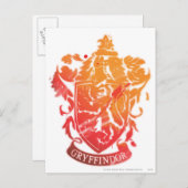Harry Potter | Gryffindor Crest - Splattered Postkarte (Vorne/Hinten)