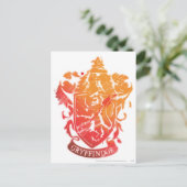 Harry Potter | Gryffindor Crest - Splattered Postkarte (Stehend Vorderseite)