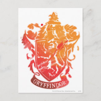 Harry Potter | Gryffindor Crest - Splattered Postkarte