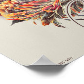 HARRY POTTER™ GRYFFINDOR™ Floral Graphic Poster (Ecke)