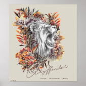 HARRY POTTER™ GRYFFINDOR™ Floral Graphic Poster (Vorne)