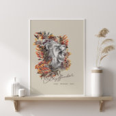 HARRY POTTER™ GRYFFINDOR™ Floral Graphic Poster