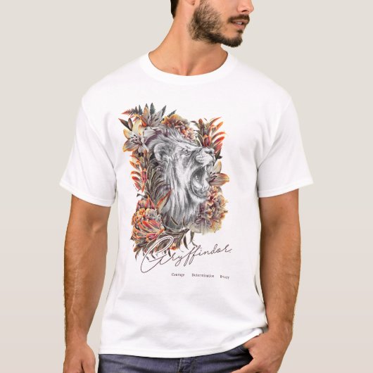 HARRY POTTER™ GRYFFINDOR™ Floral Graphic T-Shirt (Vorderseite)