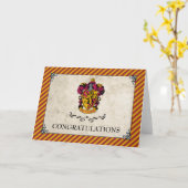 Harry Potter | Gryffindor Glückwunsch Karte (Gelbe Blume)