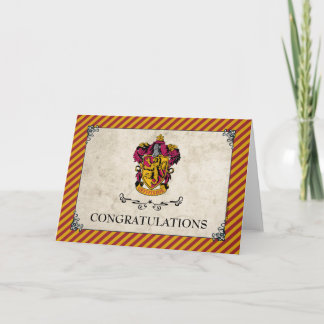 Harry Potter | Gryffindor Glückwunsch Karte
