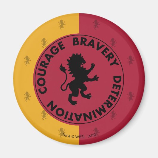 Harry Potter | GRYFFINDOR™ Haus-Merkmale Grafik Magnet (Vorne)