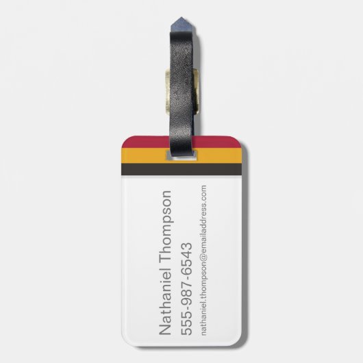 Harry Potter | Gryffindor House Pride Graphic Gepäckanhänger (Rückseite vertikal)