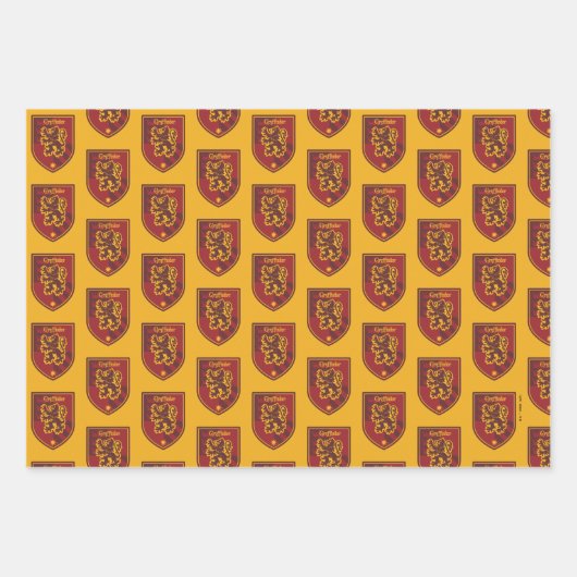 Harry Potter | Gryffindor House Pride Wappen Geschenkpapier Set (Vorderseite 2)