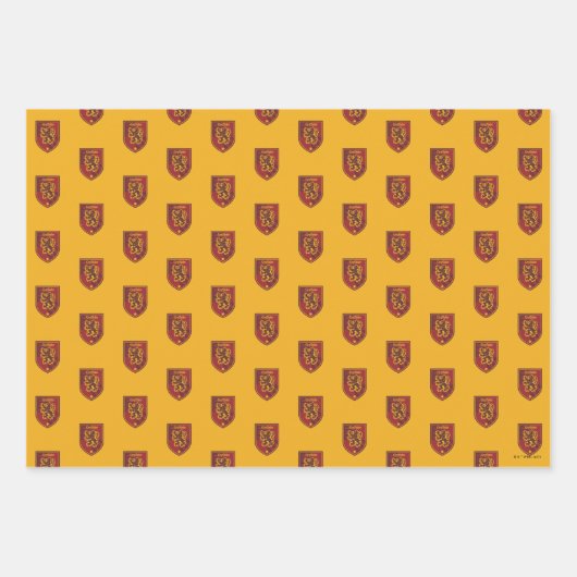 Harry Potter | Gryffindor House Pride Wappen Geschenkpapier Set (Vorderseite 2)