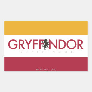 Harry Potter  Gryffindor House Pride Wappen Rechteckiger Aufkleber