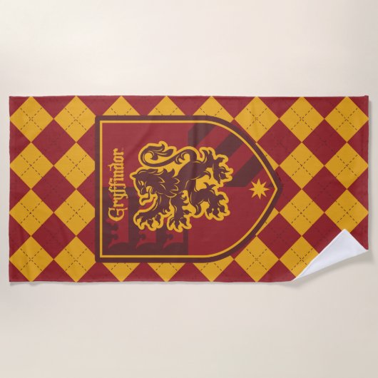Harry Potter | Gryffindor House Pride Wappen Strandtuch (Vorderseite)