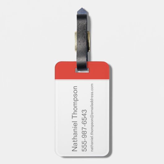 Harry Potter | GRYFFINDOR™ House Tracks Sigil Gepäckanhänger (Rückseite vertikal)