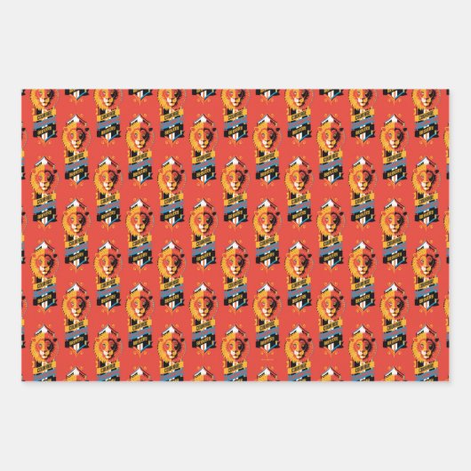 Harry Potter | GRYFFINDOR™ House Tracks Sigil Geschenkpapier Set (Vorderseite 2)