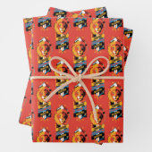 Harry Potter | GRYFFINDOR™ House Tracks Sigil Geschenkpapier Set (Beispiel)