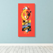 Harry Potter | GRYFFINDOR™ House Tracks Sigil Leinwanddruck (Insitu (Holzboden))