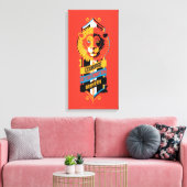 Harry Potter | GRYFFINDOR™ House Tracks Sigil Leinwanddruck (Insitu (Wohnzimmer))