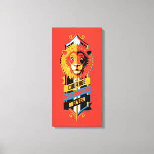 Harry Potter   GRYFFINDOR™ House Tracks Sigil Leinwanddruck