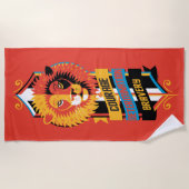 Harry Potter | GRYFFINDOR™ House Tracks Sigil Strandtuch (Vorderseite)