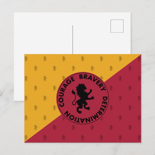 Harry Potter | GRYFFINDOR™ House Traits Graphic Postkarte (Vorne/Hinten)
