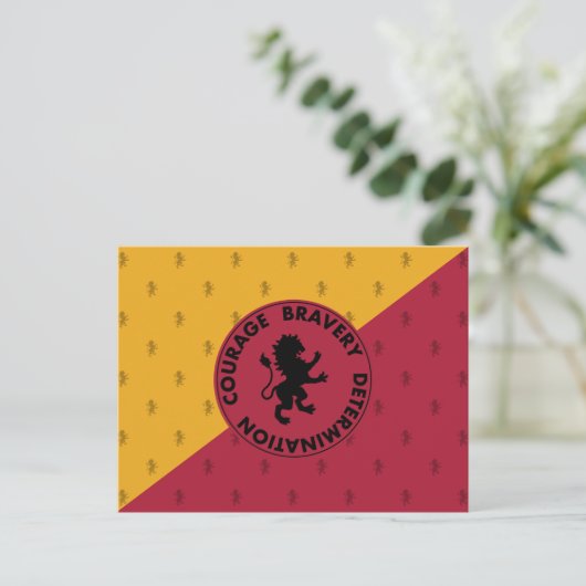 Harry Potter | GRYFFINDOR™ House Traits Graphic Postkarte (Stehend Vorderseite)