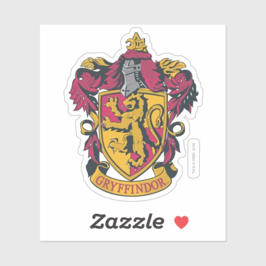 Harry Potter | Gryffindor House Wappen Aufkleber (Blatt)