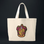 Harry Potter | Gryffindor House Wappen Jumbo Stoffbeutel<br><div class="desc">Umgeben von einem Meer von feurigen Rot- und Goldtönen bietet diese Vintage Grafik des Gryffindor-Wappen ein visuelles Fest, das Harry Potter-Fans weltweit begeistern wird! Der Sortierhut wählt nur die treuesten, mutigsten und wagemutigsten Zauberer für das Gryffindor-Haus aus, sodass dieses rustikale Design, das einen symbolischen Löwen zeigt, nicht für die schwachen...</div>