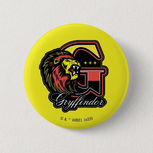 HARRY POTTER™ | GRYFFINDOR™ Leichtathletik-Abzeich Button (Vorderseite)