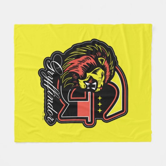 HARRY POTTER™ | GRYFFINDOR™ Leichtathletik-Abzeich Fleecedecke (Vorderseite (Horizontal))