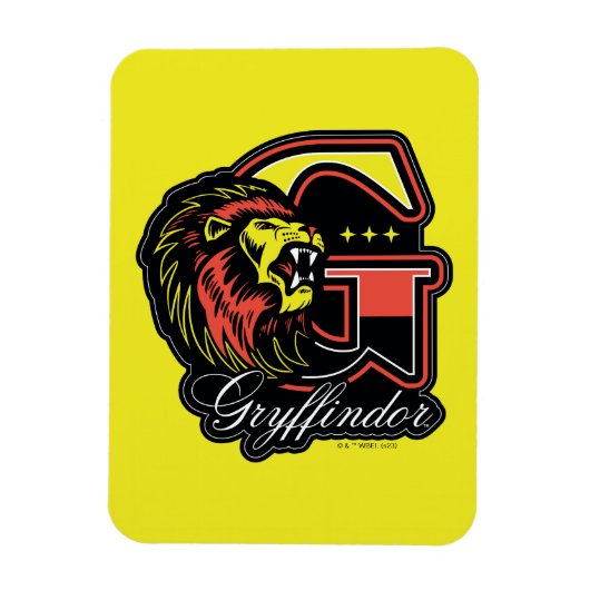 HARRY POTTER™ | GRYFFINDOR™ Leichtathletik-Abzeich Magnet (Vertikal)