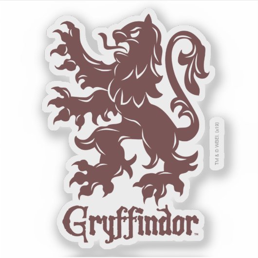 Harry Potter Gryffindor | Lion Graphic Aufkleber (Vorderseite)